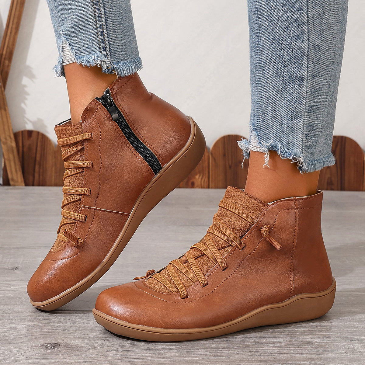 Bottines Hautes Décontractées pour Femme